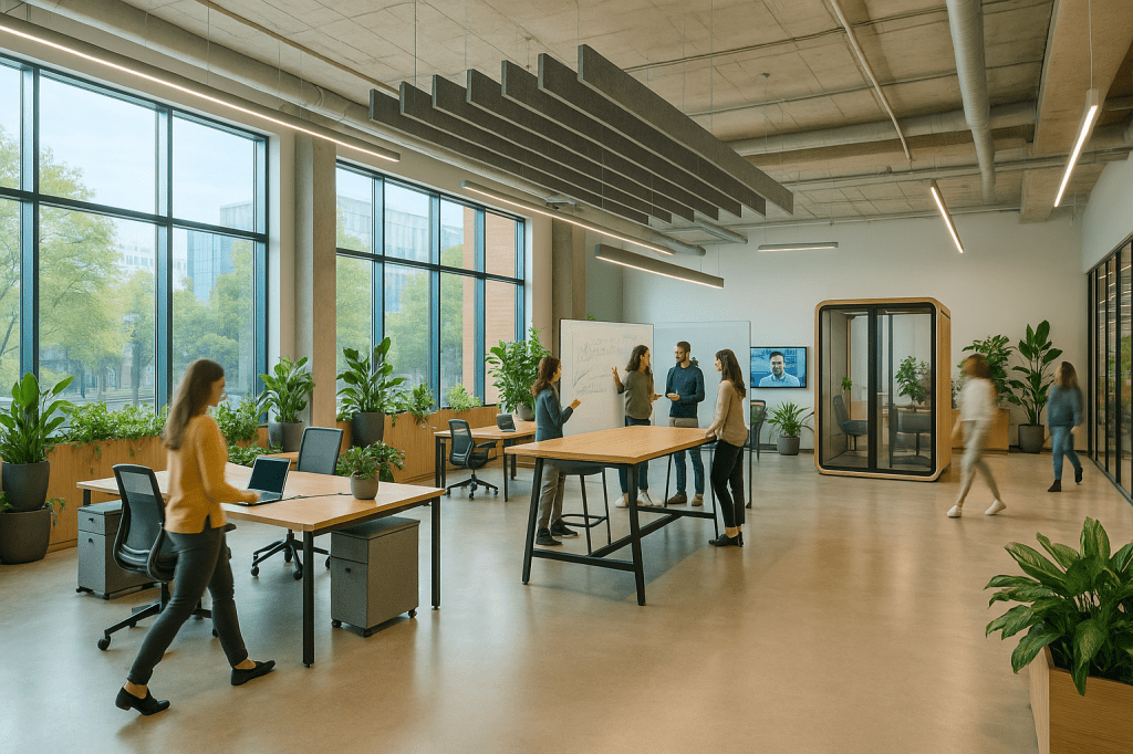 Hoe richt je een kantoor in dat zowel hybride werken als spontane samenwerking optimaal&nbsp;ondersteunt?