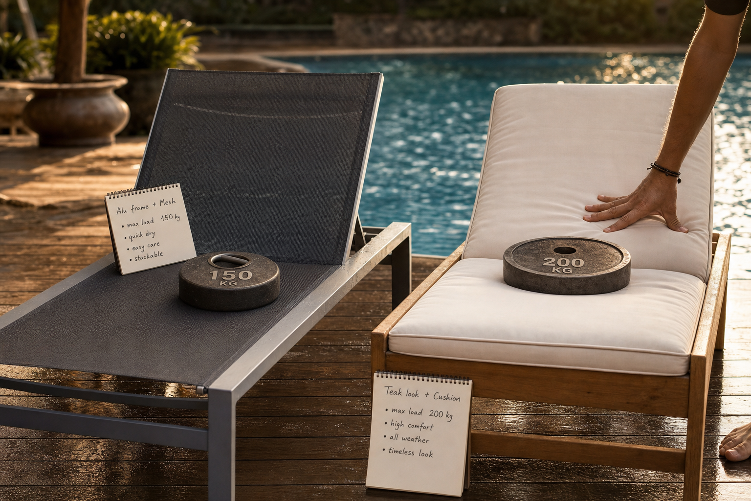 Waterbestendig loungebed