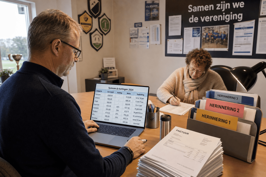 Hoe maak je een heldere contributiestructuur en incassoproces in de administratie van een vereniging (tarieven, kortingen, facturen en herinneringen) zodat betalingen op tijd&nbsp;binnenkomen?