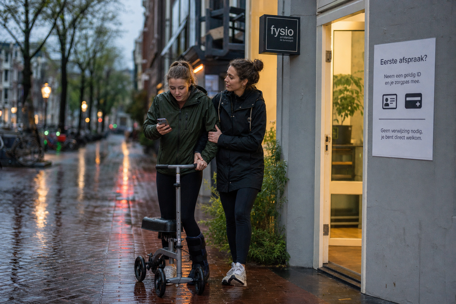 Eerste afspraak fysiotherapie Amsterdam voorbereiding