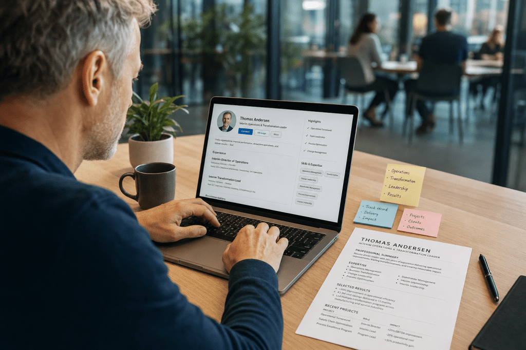 Hoe bouw je een sterk interim-profiel en cv dat je onderscheidt bij opdrachtgevers en&nbsp;bureaus?